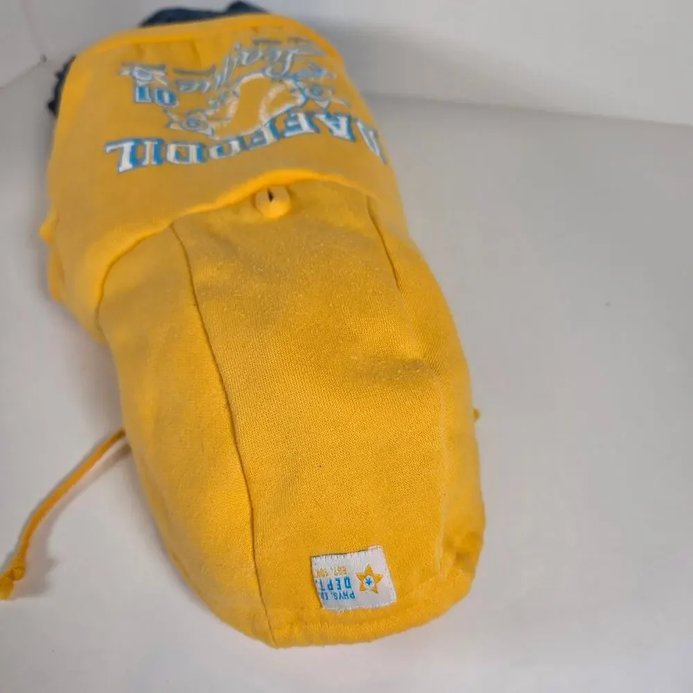 Dog Hoodie/Jean Shorts Daffodil League Companion Road Sporty Bright Yellow Sz L